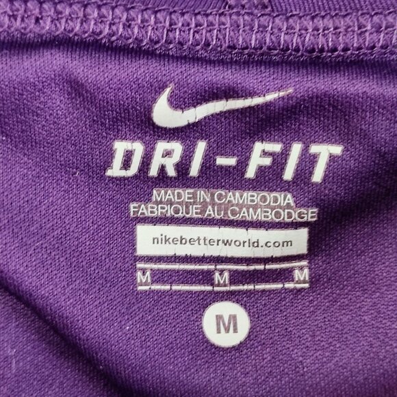 Nike Dri-Fit athletic shorts women's size M purple inner lining - Picture 6 of 12